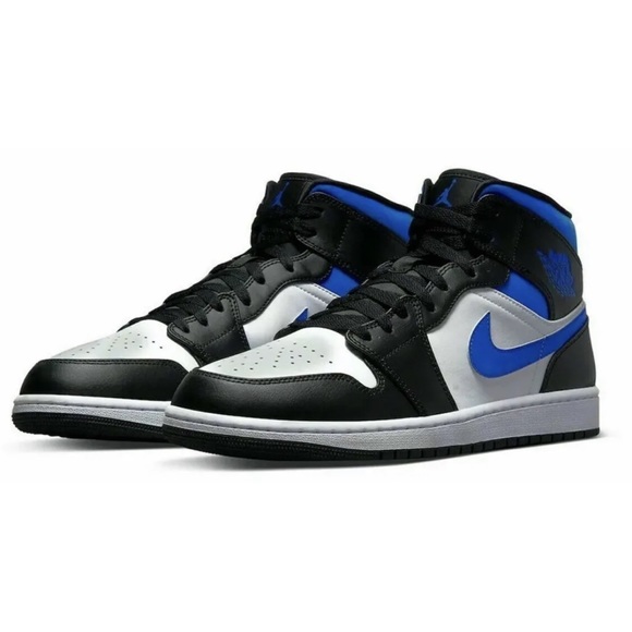 Nike Air Jordan Mid White Racer Blue Black - Main Image